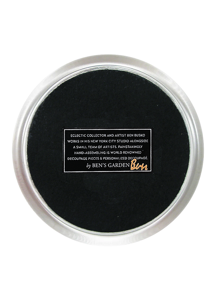 Veuve Clicquot RosΓ© Text 4" Round Glass Coaster - Ben's Garden