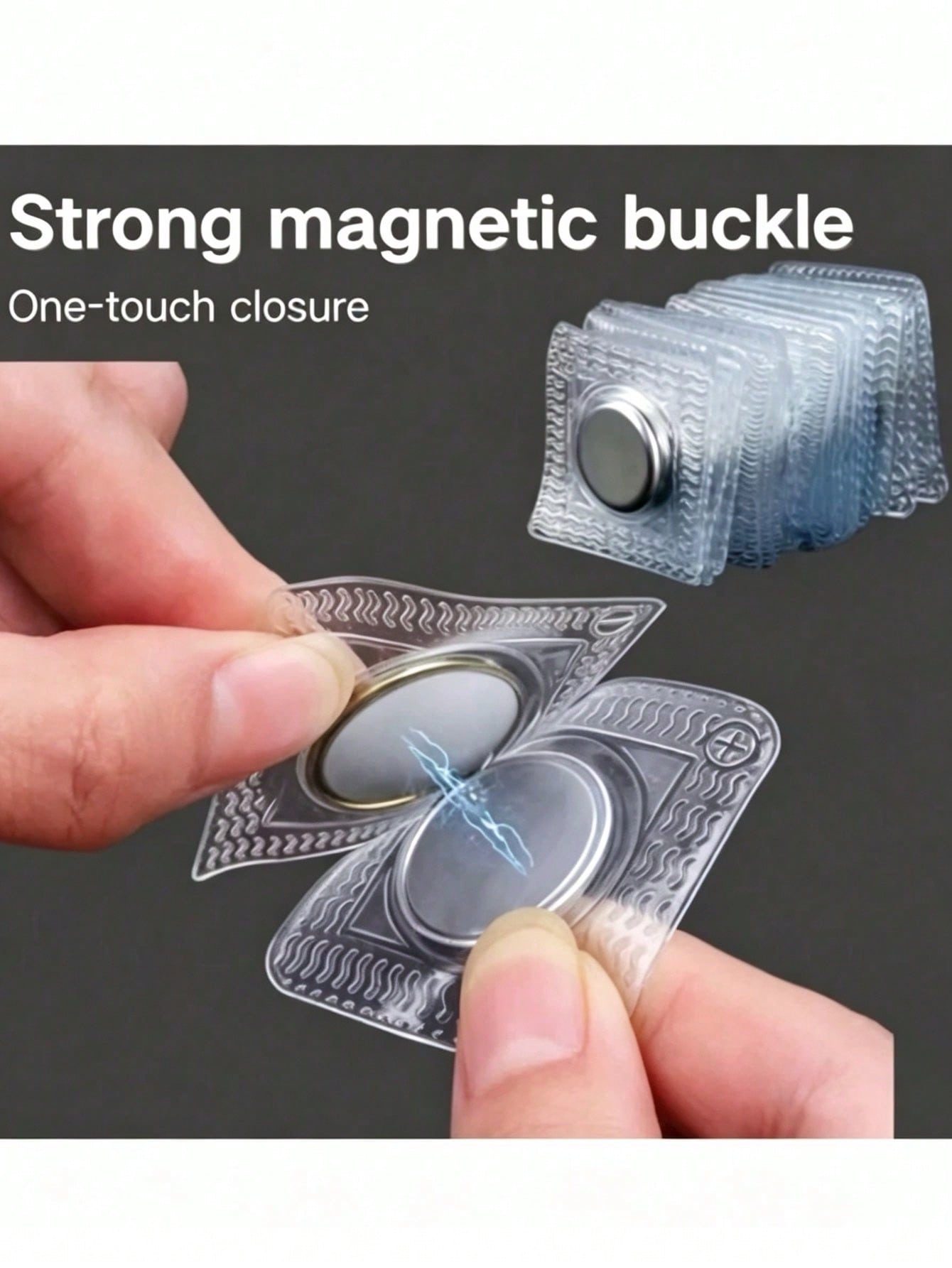 2/6/4/8/10pcs Large Strong Magnetic Buttons - Invisible Magnetic Discs For Clothing, Curtains, Bags, DIY Crafts - Easy To Sew Magnetic Button Sewing Accessories