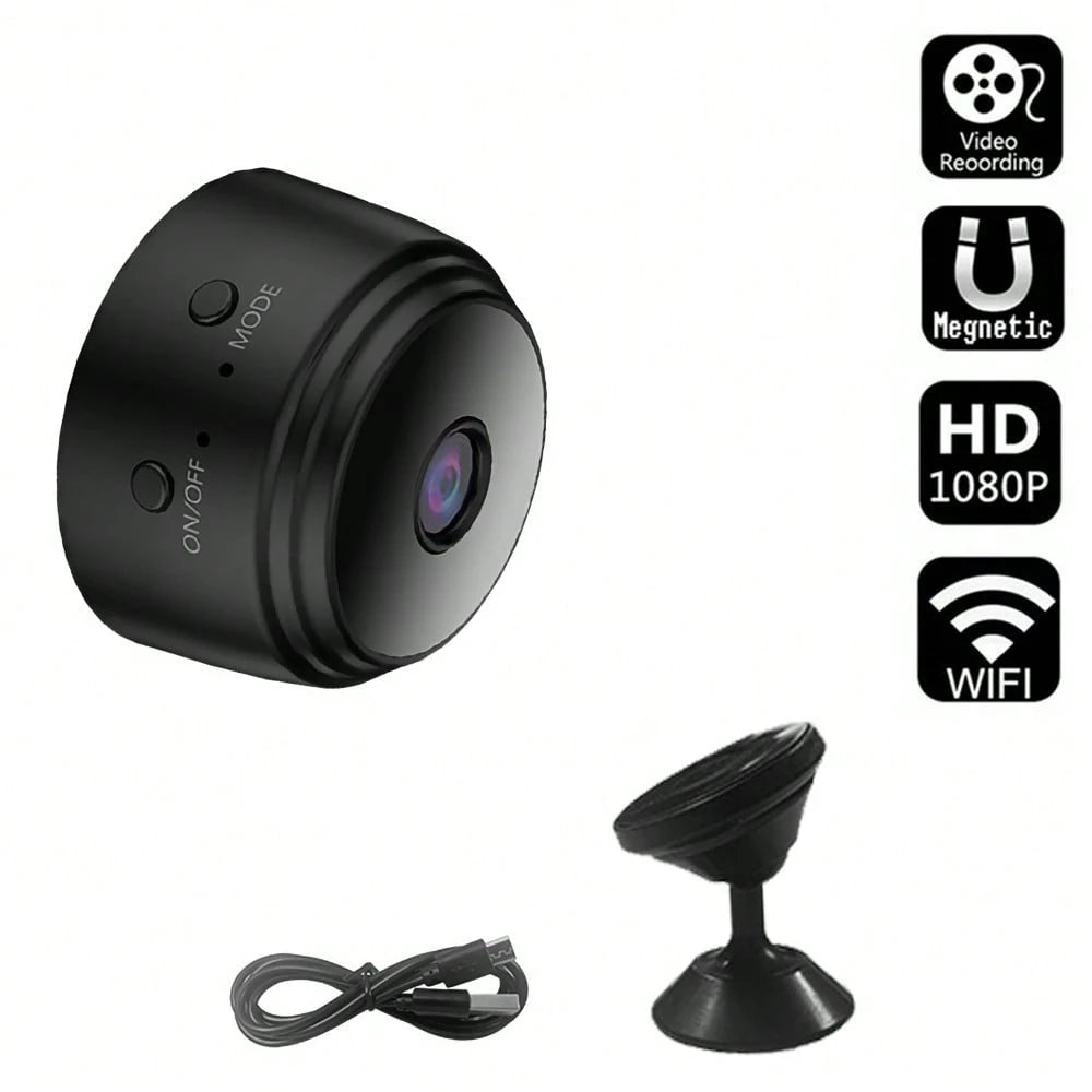 2pcs/Set 1080P HD Smart Camera, Supports Real-Time Video Streaming, Connects Via WiFi, Suitable For Portable Nanny Camera, Baby Monitor And Home Outdoor Pet Monitoring Camera. It Can Be Viewed Remotel