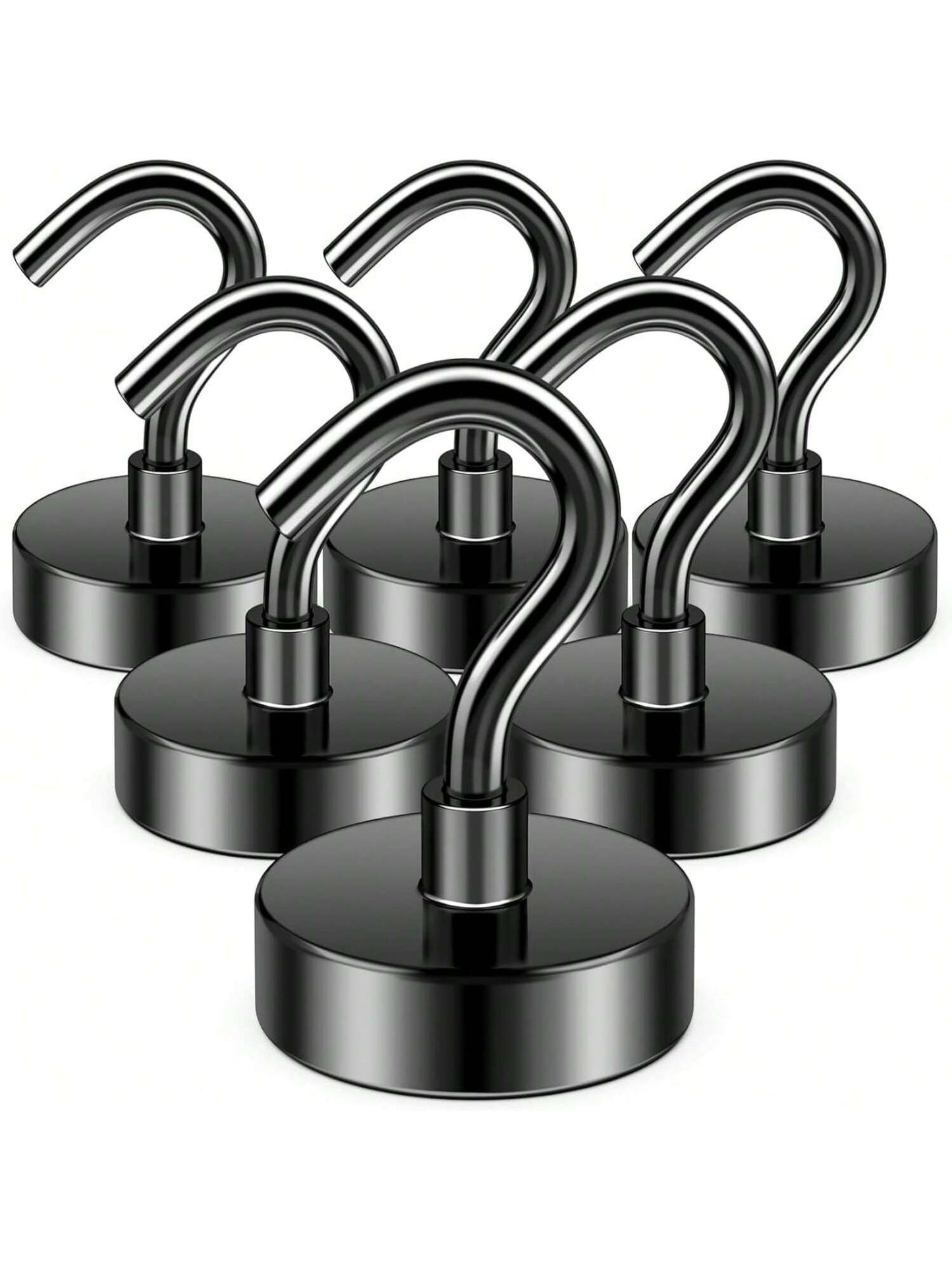 50lb Heavy Duty Magnetic Hooks, Magnet With Hooks, For Cruise Cabins, Classrooms, Offices, Grilling, Heavy Duty Magnetic Metal Hooks Suitable For Refrigerators