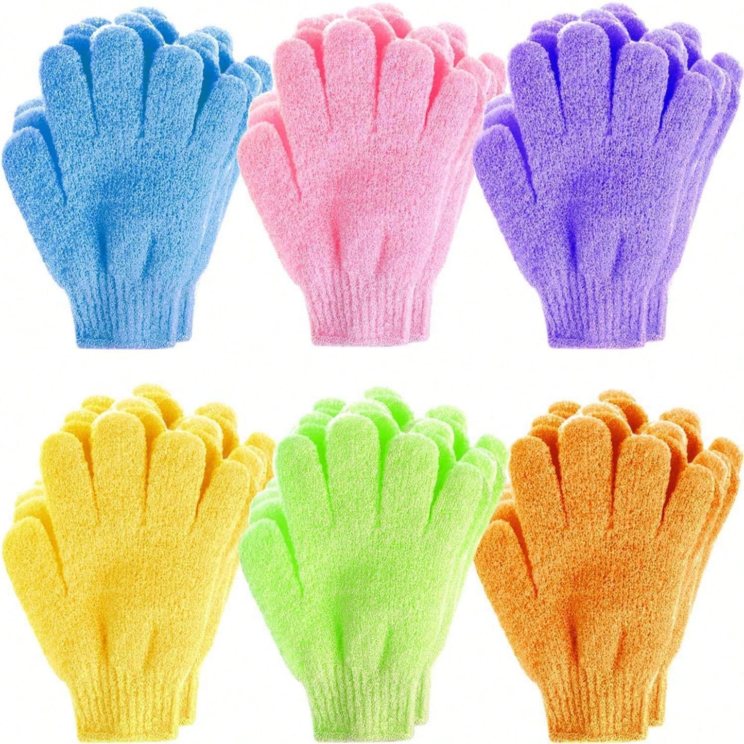 8/16pcs Exfoliating Bath Gloves, Double-Sided Exfoliating Gloves, Suitable For Spa, Massage And Body Scrubbing, Body Scrub Bath Accessories, Daily Cleaning And Hygiene Maintenance