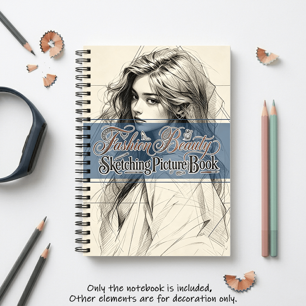 Adult High Fashion Picture Book For Calm Mind & Focus A5 Size 30 One Side Print Thick Pages Spiral Binding Stress Relief Art Therapy Brain Exercise Gift For Friends Couples