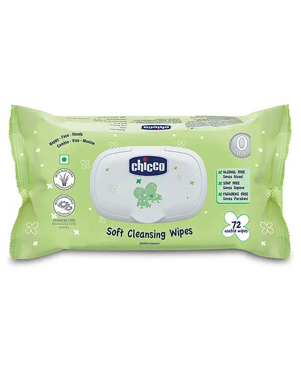 Chicco Comfypro Diaper Pants Large - 26 Pieces & Baby Moments Soft Cleansing Wipes With Flap Cover - 72 Wipes