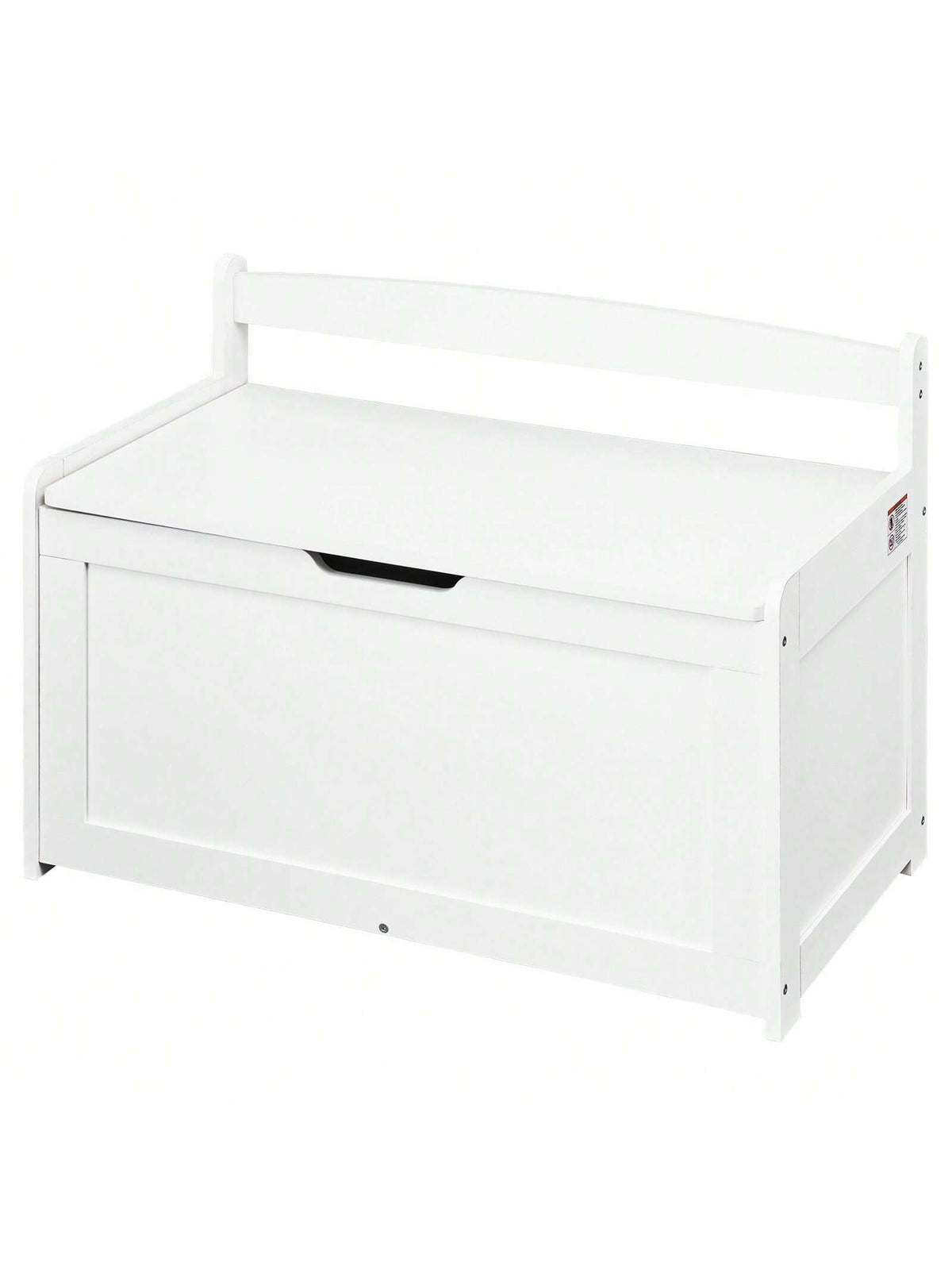 Children's Wooden Toy Box, Toddler Toy Storage Box With Flip Lid And Safety Hinges, Large Children's Storage Bench For Playroom, Bedroom, Living Room Or Entryway, Cherry, Gray, White