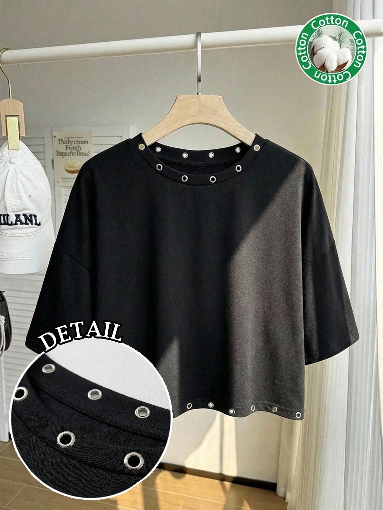 Comfortcana Casual Cropped Round Neck Short Sleeve T-Shirt, Suitable For Summer Zipper Top Latest Tops Women New Arrivals Crop Ladies Shirt