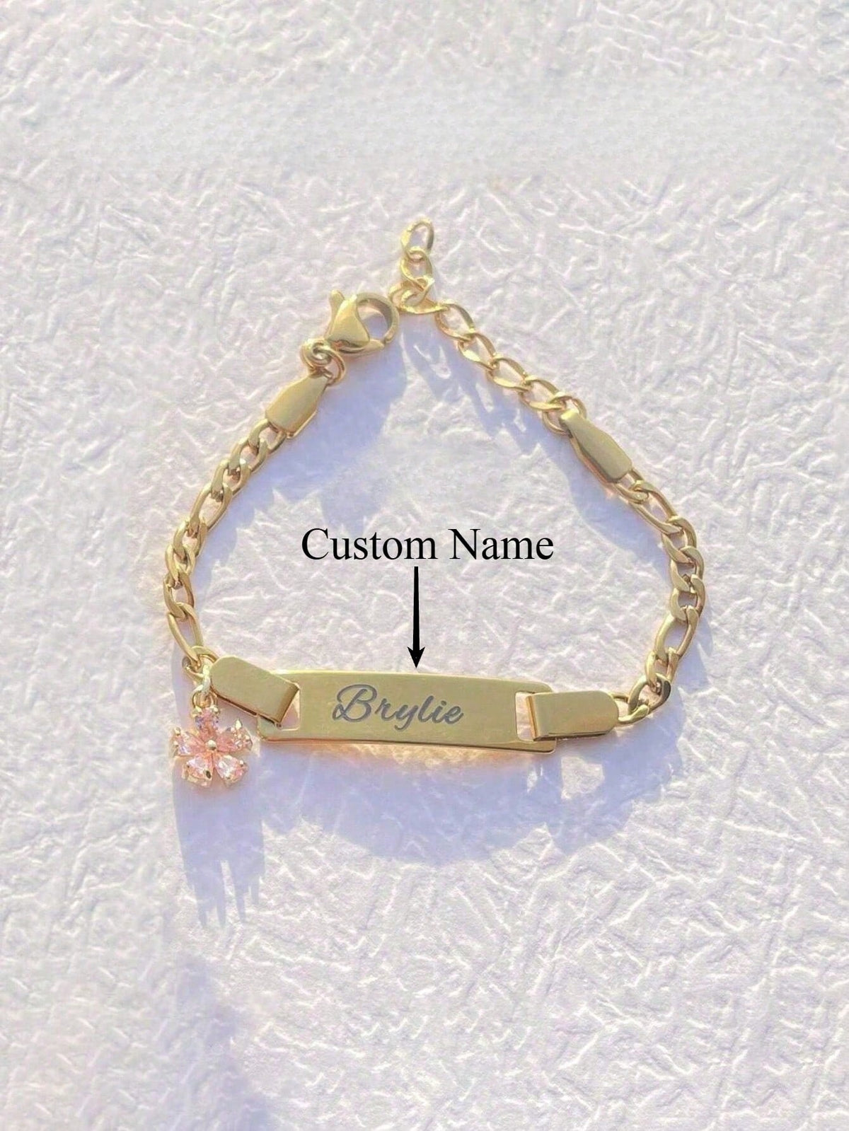Customized Stainless Steel Personalized Cute Name Bracelet, Birthday Gift, Year-Round Fashion Accessory, Exquisite Engraving, Fashion, Colorful, Modern, Cute Customized Unique Gift, Cute, Ideal Gift
