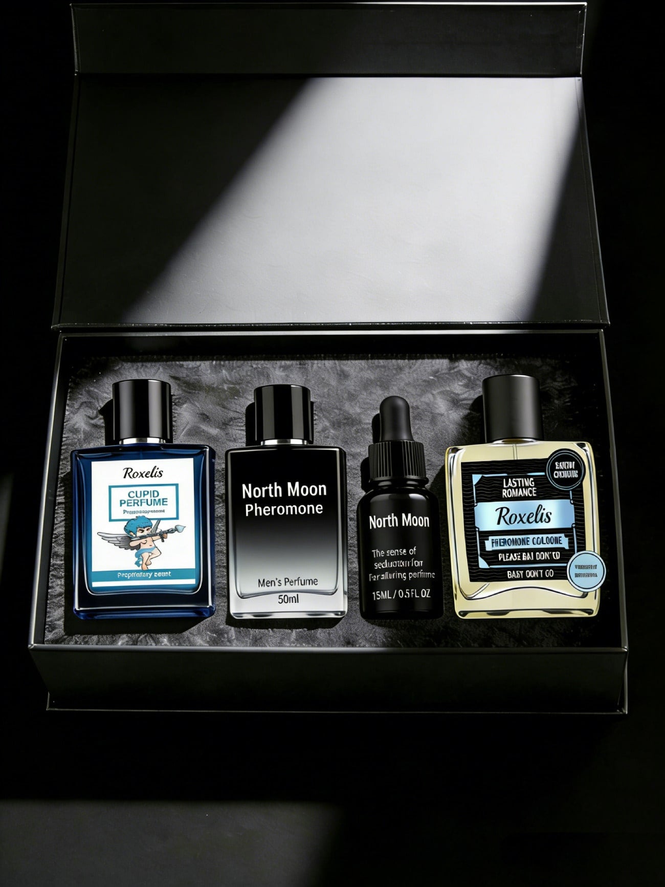 EELHOE 4-Pack Of Men's Spray Perfumes- Calming Floral Scent, Gift Set For Daily Wear, Date Night, Present,Gifts For Men And Women Suitable For Valentine's Day, New Year's Day, Birthdays, Weddings, An