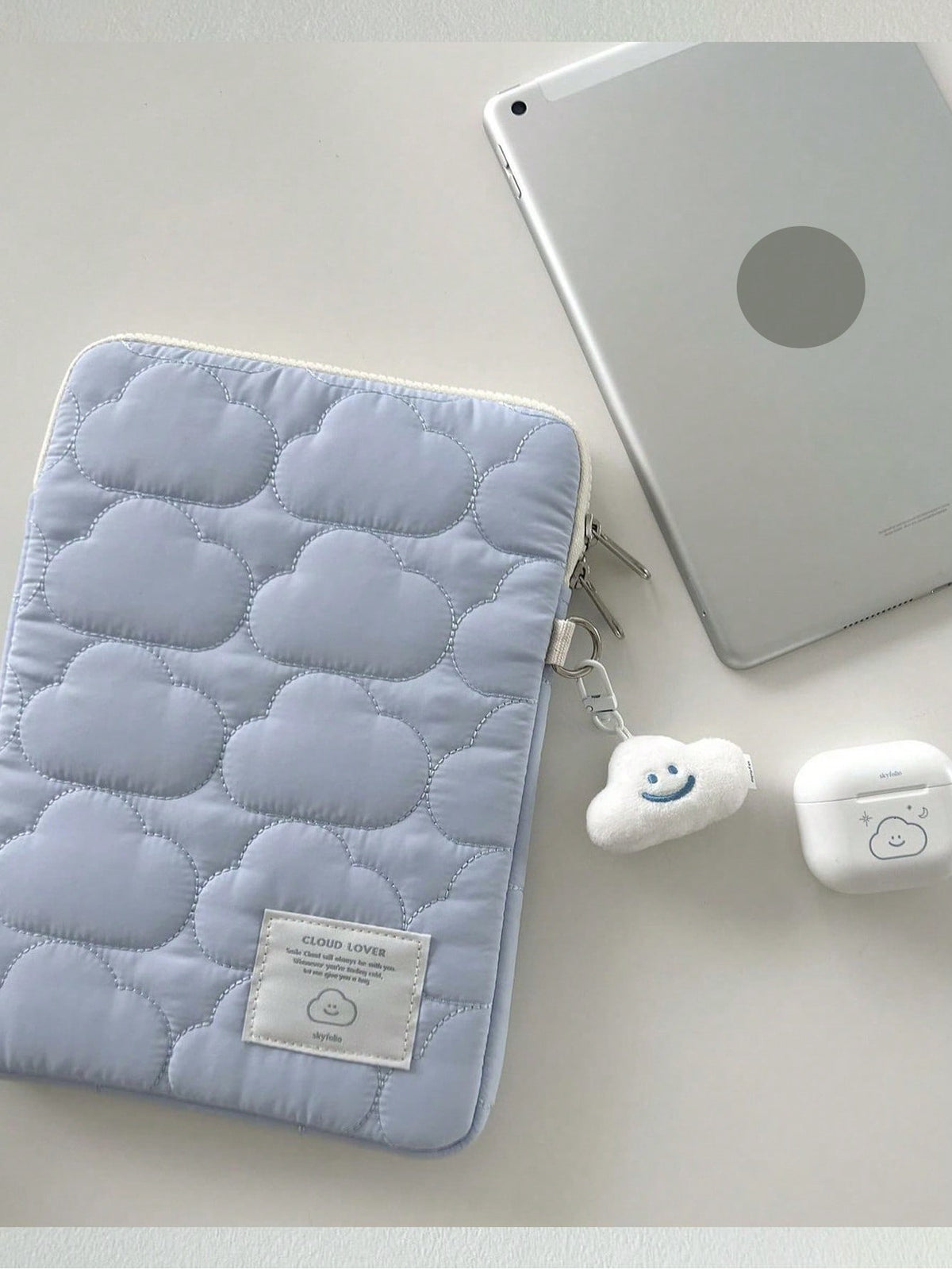 Fluffy Cloud-Like Soft Laptop Sleeve Bag, Cute Clean, Travel, Portable, Lightweight, Durable, Stylish, For Home, For Outdoor, Travel Essentials