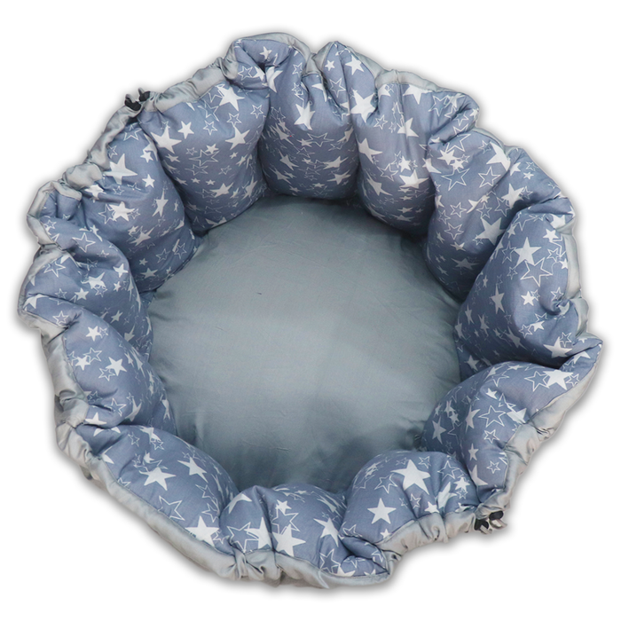 Grey Star Baby Play Mat Cum Storage Bag