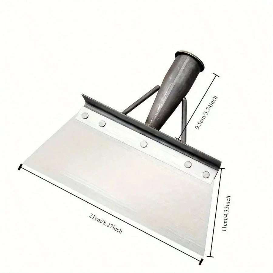 Heavy-Duty Stainless Steel Shovel Multi-Functional Garden Cleaning Tool With Ergonomic Design For Moss Weeds And Snow Handle-Free Gardening Shovel Manganese Steel Trenching Spade Steel Snow Shovel