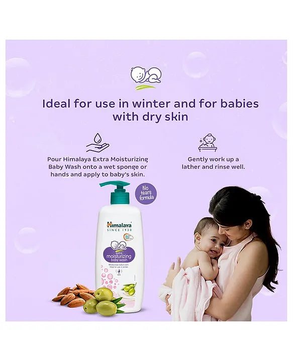 Himalaya Babycare Extra Moisturizing Baby Wash - 600 ml