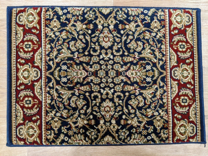 Dynamic Rugs Stair Treads Legacy Navy Stair Treads 58004-530 26 and 31Inch x 9in Sold Individually