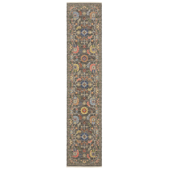 Oriental Weavers Area Rugs Lucca Area Rugs 5506k Oushak Mocha Wool-Nylon Blend In 8 Sizes