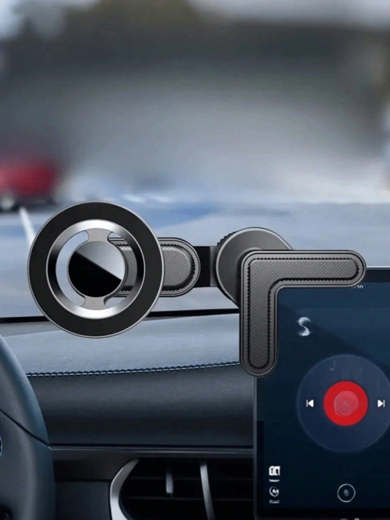 Magnetic Car Phone Holder – 360° Rotating Arm, Strong Magnetic Suction, Air Vent Clip Mount, Hands-Free, Floating Screen Car Phone Holder, Hands-Free Car Phone Holder, Suitable For Smartphones