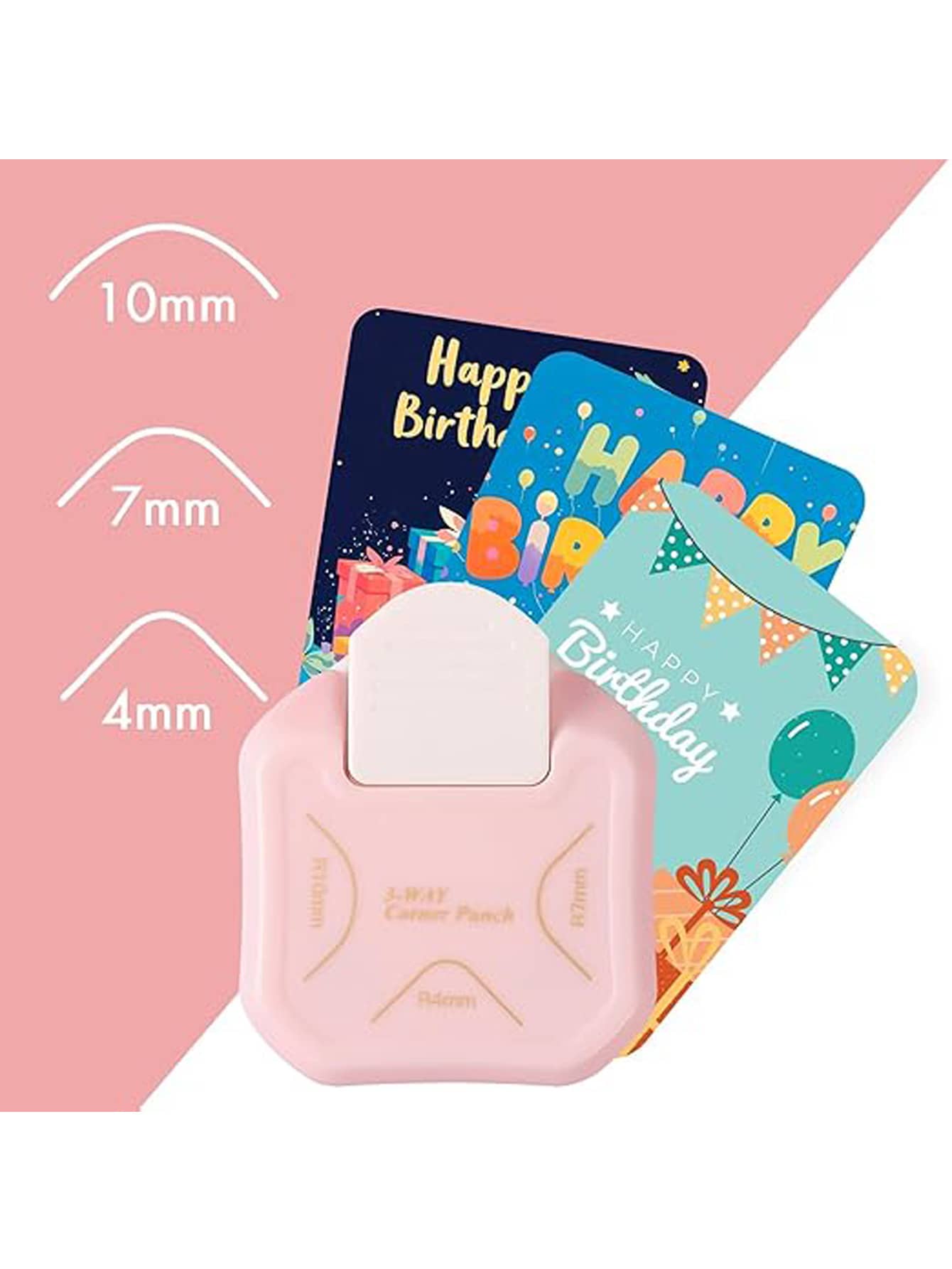 Manual Round Corner Punch Heavy Duty Cutter DIY Paper Cutter Suitable For R4/R7/R10mm Dies Suitable For Planner And Scrapbook Supplies DIY Business Card Printing Scrapbook Planner Business Card