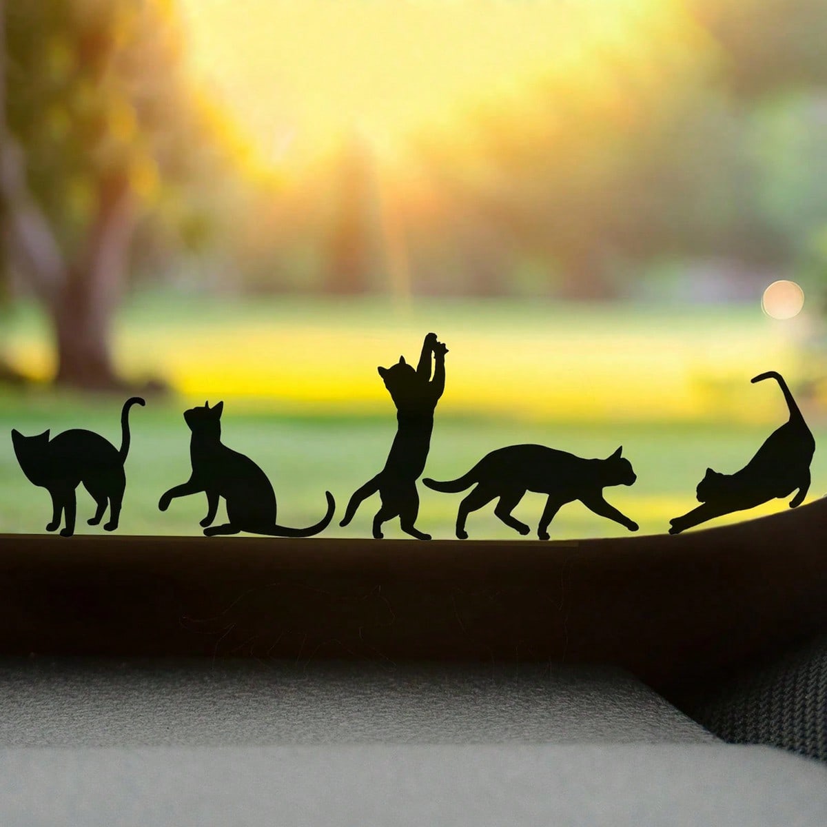 Mini Cat Sticker Set Of 5- Funny Kitten Sticker Sticker Car, 5pcs/Set Kitten Stickers, Kitten Decoration Stickers In Various Postures