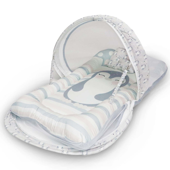 Penguin - Kradyl Kroft Bassinet Style Mosquito Net Bedding for Infants