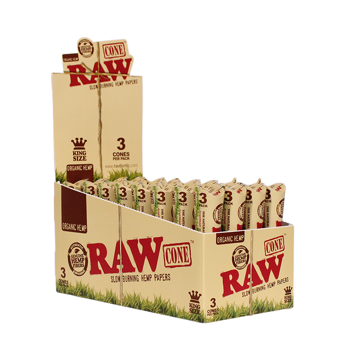RAW King Size Organic Cones Box