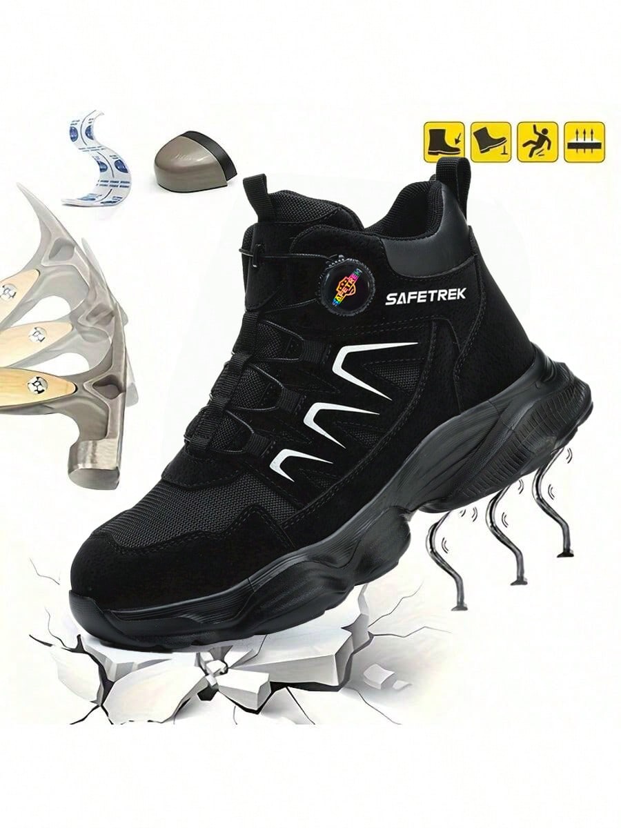 Steel Toe Shoes For Men Women Prestivos Shoes Safety Shoe Steel Toe Power Trainers Anti-Slip Lightweight Comfortable Puncture Proof Sneakers