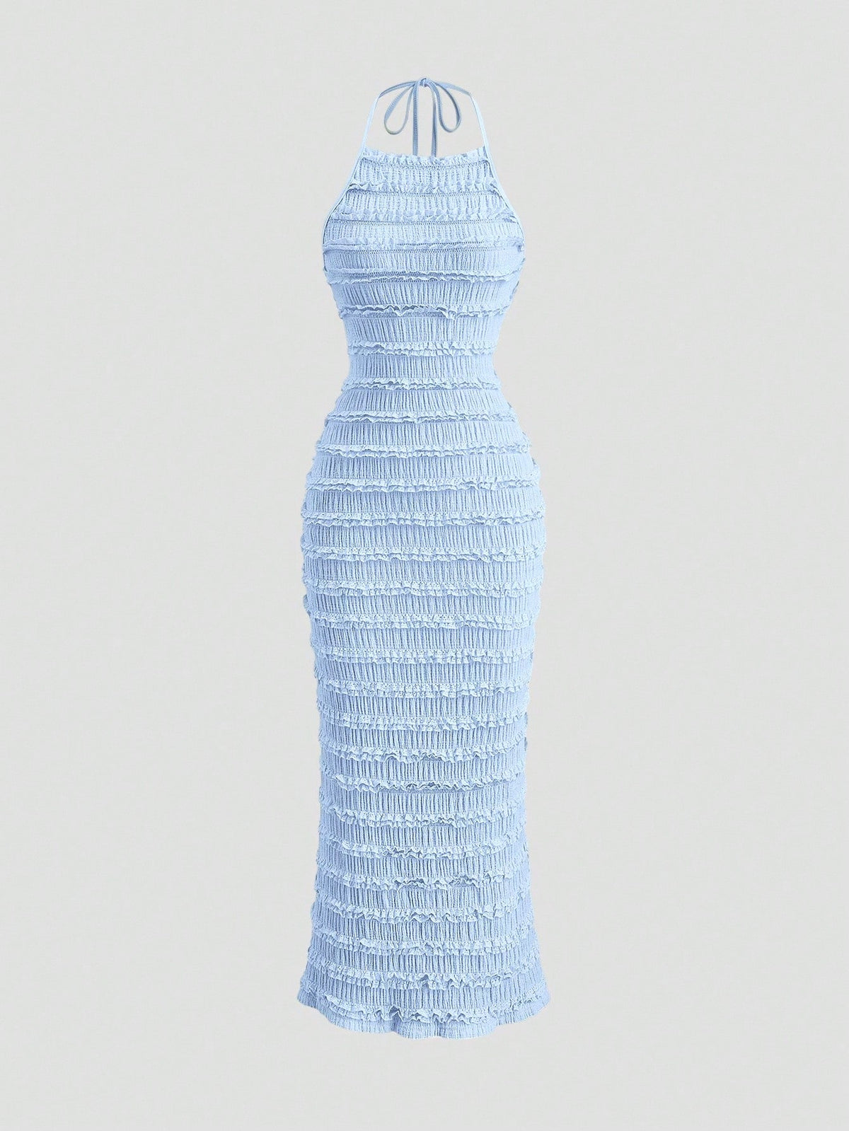 Sweetra Women's Light Yellow Pleated Lace Maxi Dress, Romantic Sexy Resort Style, Spring/Summer