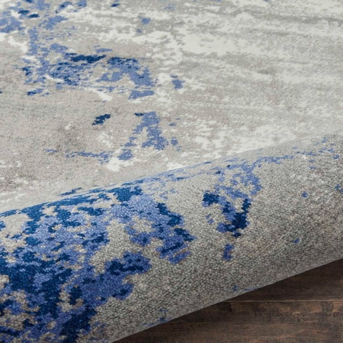 Nourison Area Rugs Twilight Area Rug TWI-22 Blue-Grey in 8 Sizes