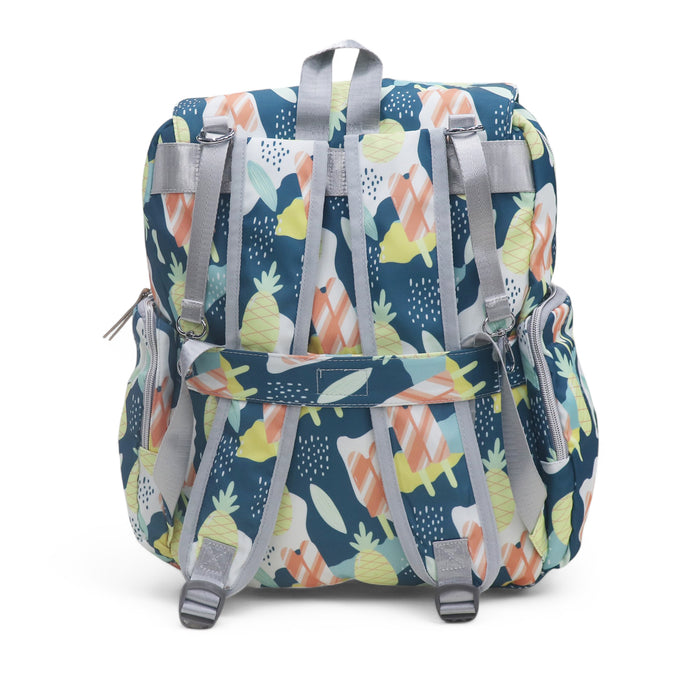 Water Proof Printed Diaper Bag Large Blue Merry