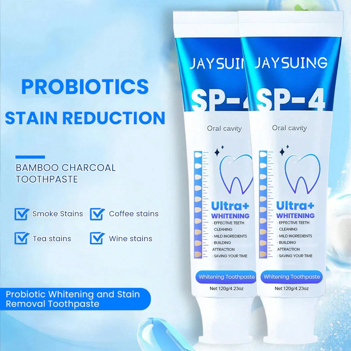 Whitening Toothpaste Protect Gum Health Remove Plaque Stains Fresh Bad Breath Deep Clean Brightening Tooth