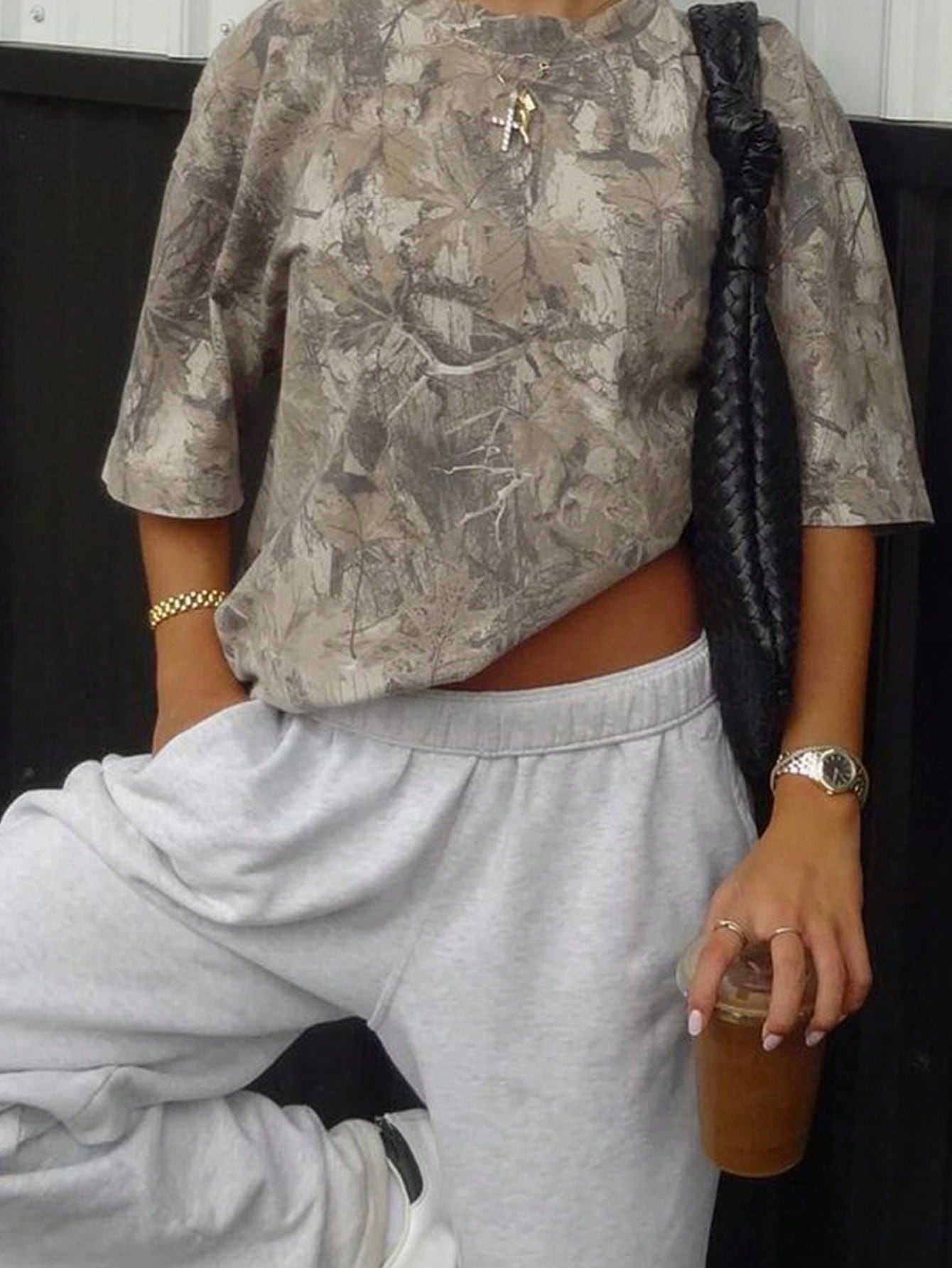 Women's Casual Loose Camouflage Print Short Sleeve T-Shirt