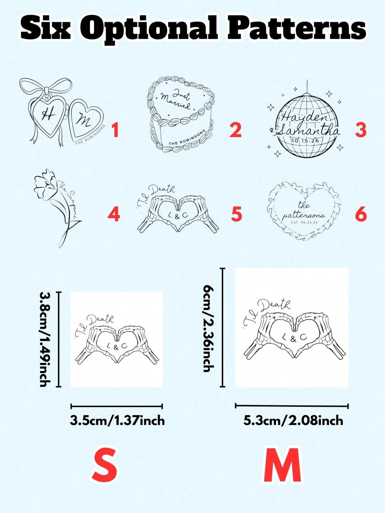 1/10/20/30/60/90/120/150pcs Optional, Wedding Favor Tattoo Stickers, Temporary Tattoo Stickers, Couple Customized Tattoo Stickers, Till Death Do Us Part Party Favors, Bachelorette Party Temporary Stic