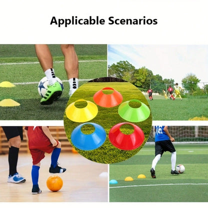 1/15/20pcs Thickened Round Sports Marker Cones, Football Training Cones, Football Agility Practice Equipment, Durable Plastic Field Markers, Suitable For Tournament Games, Speed Coordination Training