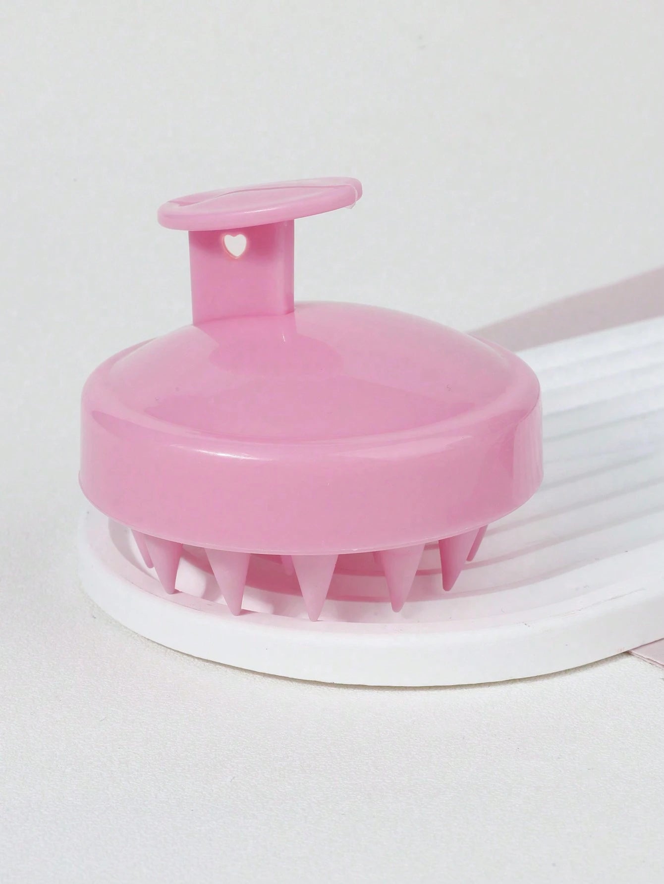 1 19-Tooth Shampoo Brush Head Brush Comb Silicone Shampoo Brush, Bath Comb Hairdressing Tools