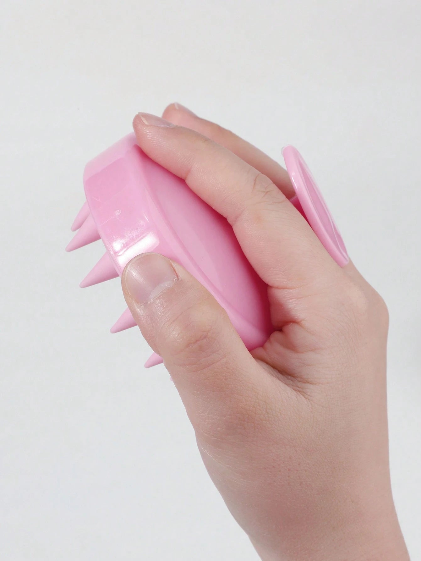 1 19-Tooth Shampoo Brush Head Brush Comb Silicone Shampoo Brush, Bath Comb Hairdressing Tools