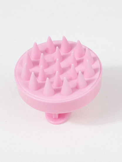 1 19-Tooth Shampoo Brush Head Brush Comb Silicone Shampoo Brush, Bath Comb Hairdressing Tools