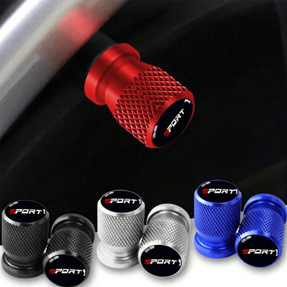1/2/4/10pcs Aluminum Alloy Tire Valve Stem Caps, Replacement Wheel Hub Tire Caps, Suitable For Multiple Car Models