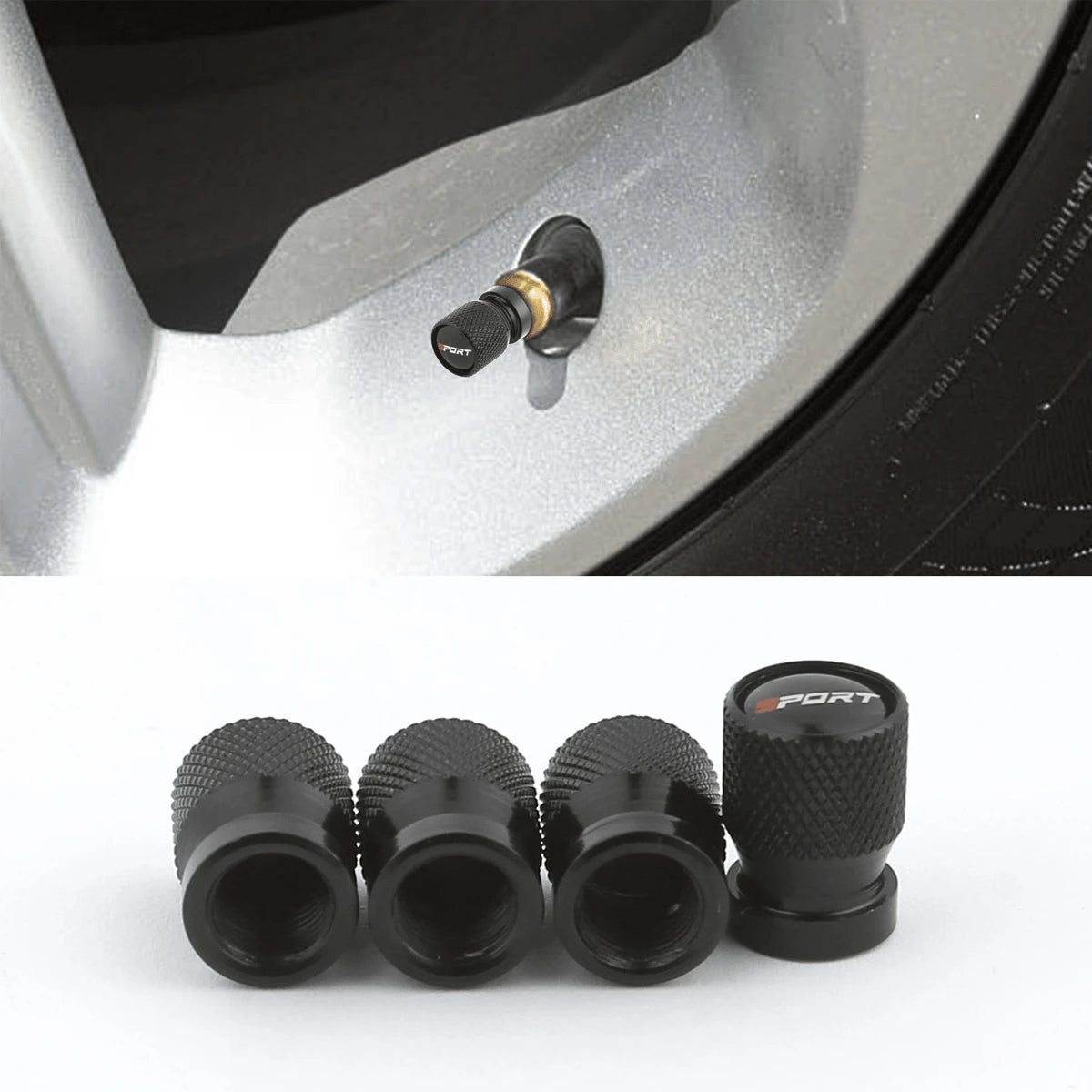 1/2/4/10pcs Aluminum Alloy Tire Valve Stem Caps, Replacement Wheel Hub Tire Caps, Suitable For Multiple Car Models