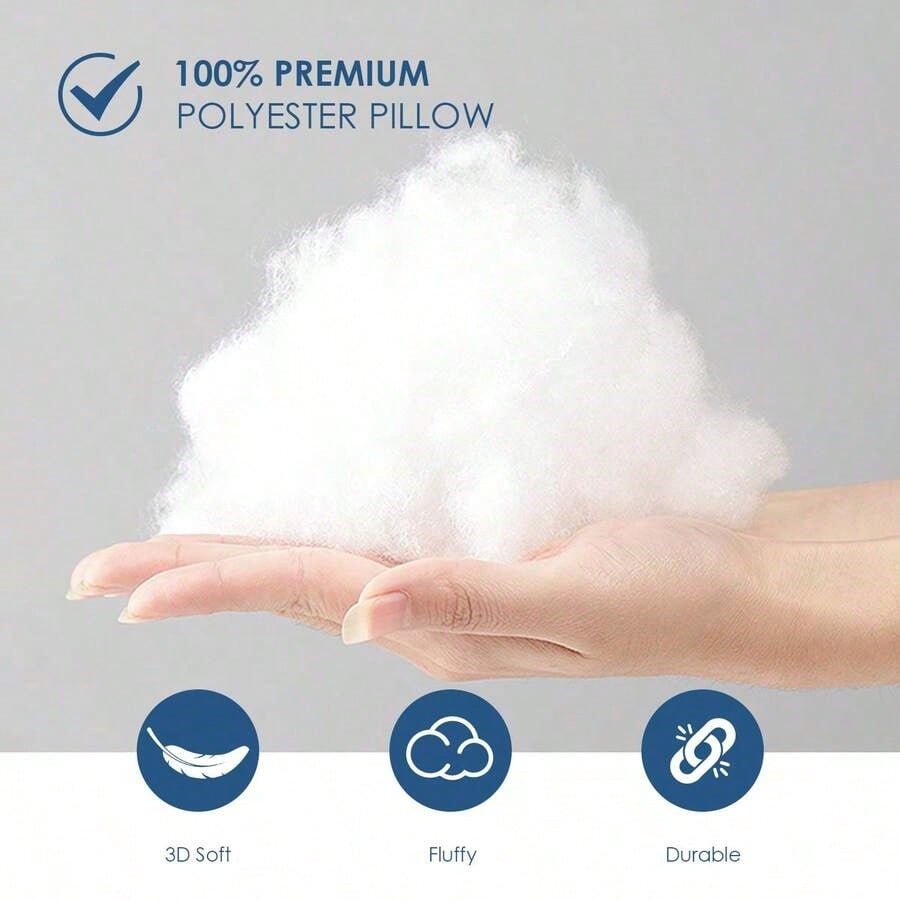 1/2/4-Pack White Square Pillow Inserts – High-End Decorative Sofa Cushions, Soft Polyester Fabric With Velvet Texture, Compatible With Various Pillowcase Types, Machine Washable And Hypoallergenic, Mo