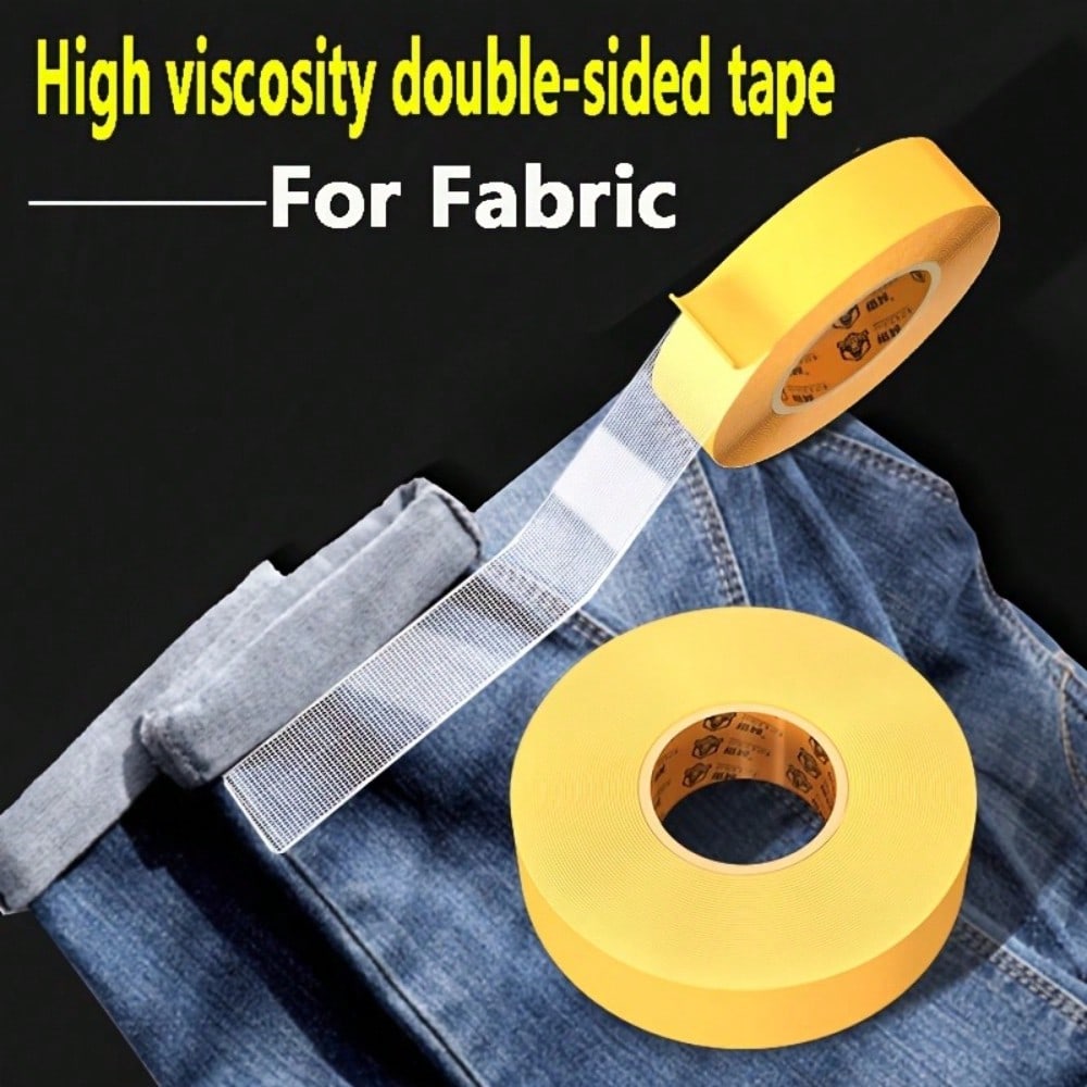 1/2/4 Rolls Strong Adhesive Fabric Tape, No-Cut Multi-Functional No-Trace Hemming Tape For Pants And Sleeves, Suitable For Fabric And Clothing No-Sew Self-Adhesive Fixing Patch