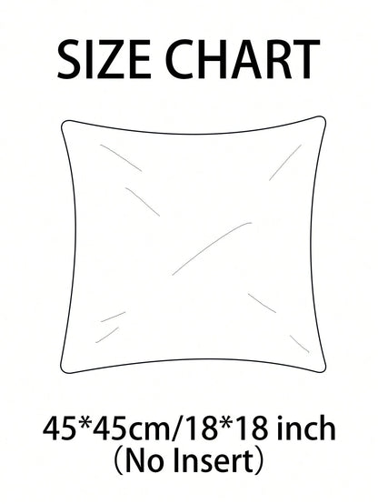1/2/4pcs Solid Color Plush Pillow Cover (Pillow Insert Not Included), Minimalist Double-Sided Fluffy Square Cushion Cover, Soft Comfortable Home Decor Throw Pillow Case, Suitable For Bedroom, Living R