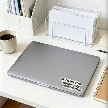 1/2/5pcs "So Many People Have Inspired Me To Be Nothing Like Them"Inspirational Quote Vinyl Stickers,Suitable For Journal Laptop Water Bottle Scrapbooking Luggage, Humorous Snarky Sayings Stickers, Of