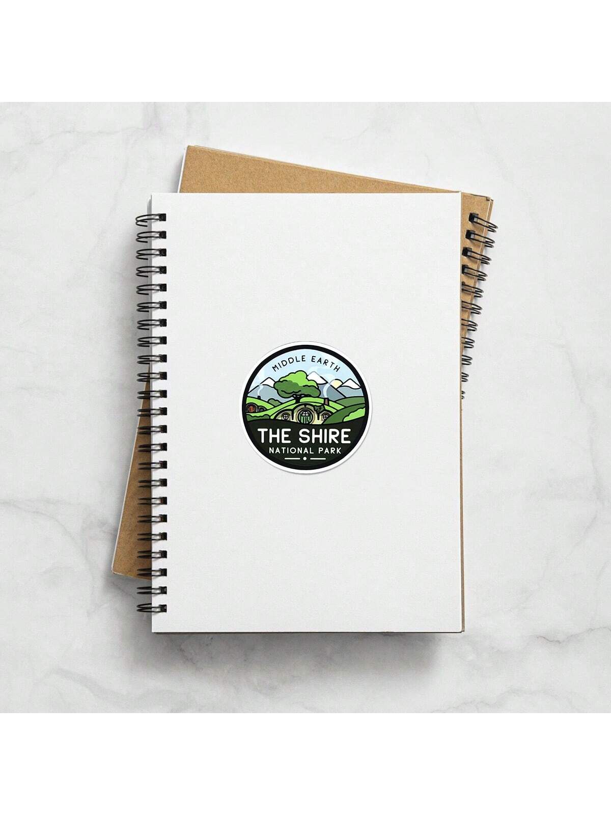 1/2/5pcs The Shire National Park Sticker, Positive Sticker, Inspirational Decal, Self Care Sticker For Laptop Water Bottle Car Skateboard,Vibrant Design Fun & Quirky Uv-Resistant Sticker, Applied To C