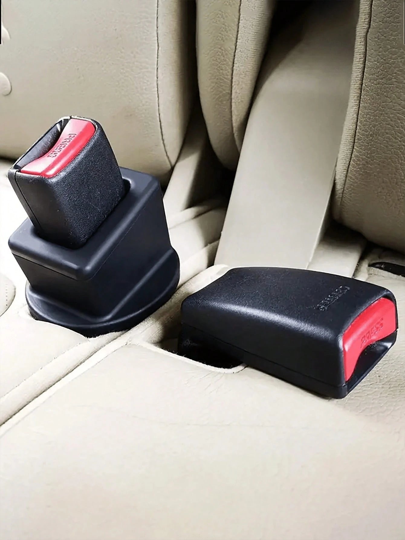 1/2/ Pcs Silicone Seat Buckle Fastener, Car Seat Belt Slot Retainer, Easy To Reach Car Seat Buckle Reinforcement, Keeps Socket Buckle Upright, Fits Most Car Buckle Holder Fasteners