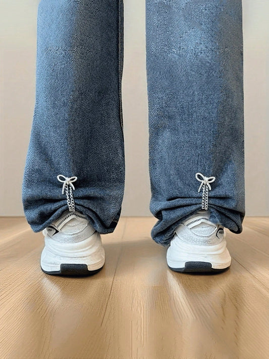 1/2pcs Adjustable Pant Clips And Cuff Clips, Detachable Pant Leg Clips Suitable For Pants And T-Shirts, With Chain Clips, No Sewing Required To Shorten Pant Legs, Multi-Functional Clips, Shirt Clips C