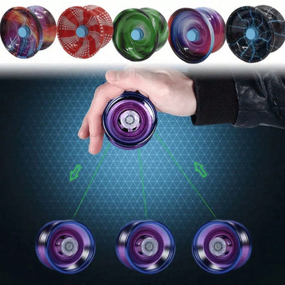 1/2pcs Durable Metal Spinning Top With Detachable String- Suitable For Beginners, High-Speed Rotation, Random Color, Great For Outdoor Play And Cool Tricks