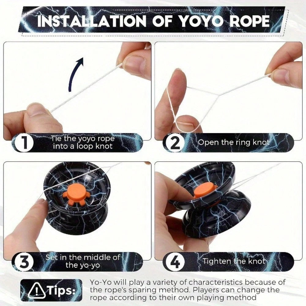 1/2pcs Durable Metal Spinning Top With Detachable String- Suitable For Beginners, High-Speed Rotation, Random Color, Great For Outdoor Play And Cool Tricks