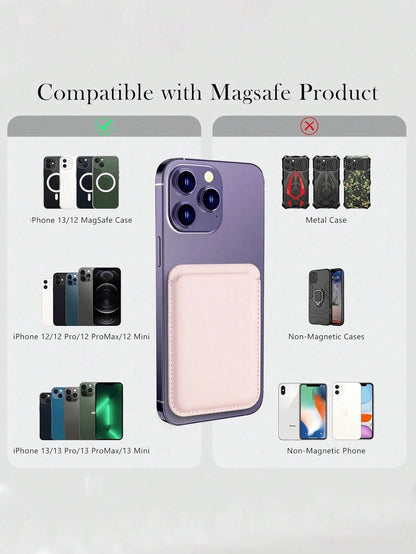 1/2pcs Magnetic Wallet Phone Case Compatible With IPhone 16/15/14/13/12 Pro/Pro Max/Plus/Mini Series, Includes Card Holder, Business Card Holder, Credit Card Holder And Other Accessories, Unisex, Magn