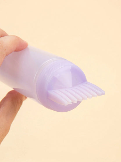 1/2pcs Spray Bottle Set, 180ml Shampoo Bottle, Hair Dye Bottle, Salon Styling Kit, Deep Cleansing Shampoo Bottle, Hair Root Brush, Hair Oil Applicator Bottle With Scale, Suitable For Hair Dyeing, Back