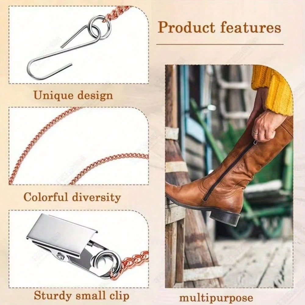 1/2pcs Stainless Steel Zipper Pull Hooks, Easy To Zip And Unzip Clothing, Coats, Bags - Suitable For Almost All Zipper Types, Zipper Assist, Stylish Zipper Pulls, Durable