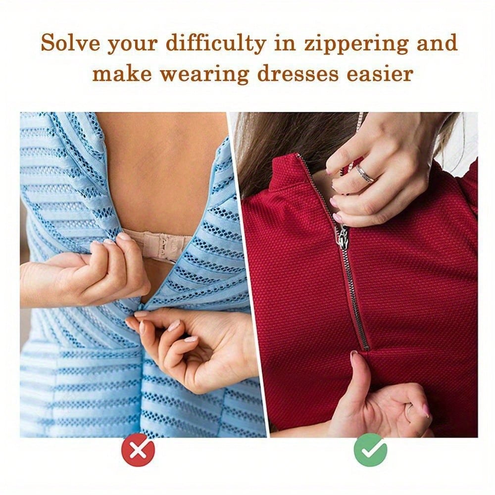 1/2pcs Stainless Steel Zipper Pull Hooks, Easy To Zip And Unzip Clothing, Coats, Bags - Suitable For Almost All Zipper Types, Zipper Assist, Stylish Zipper Pulls, Durable