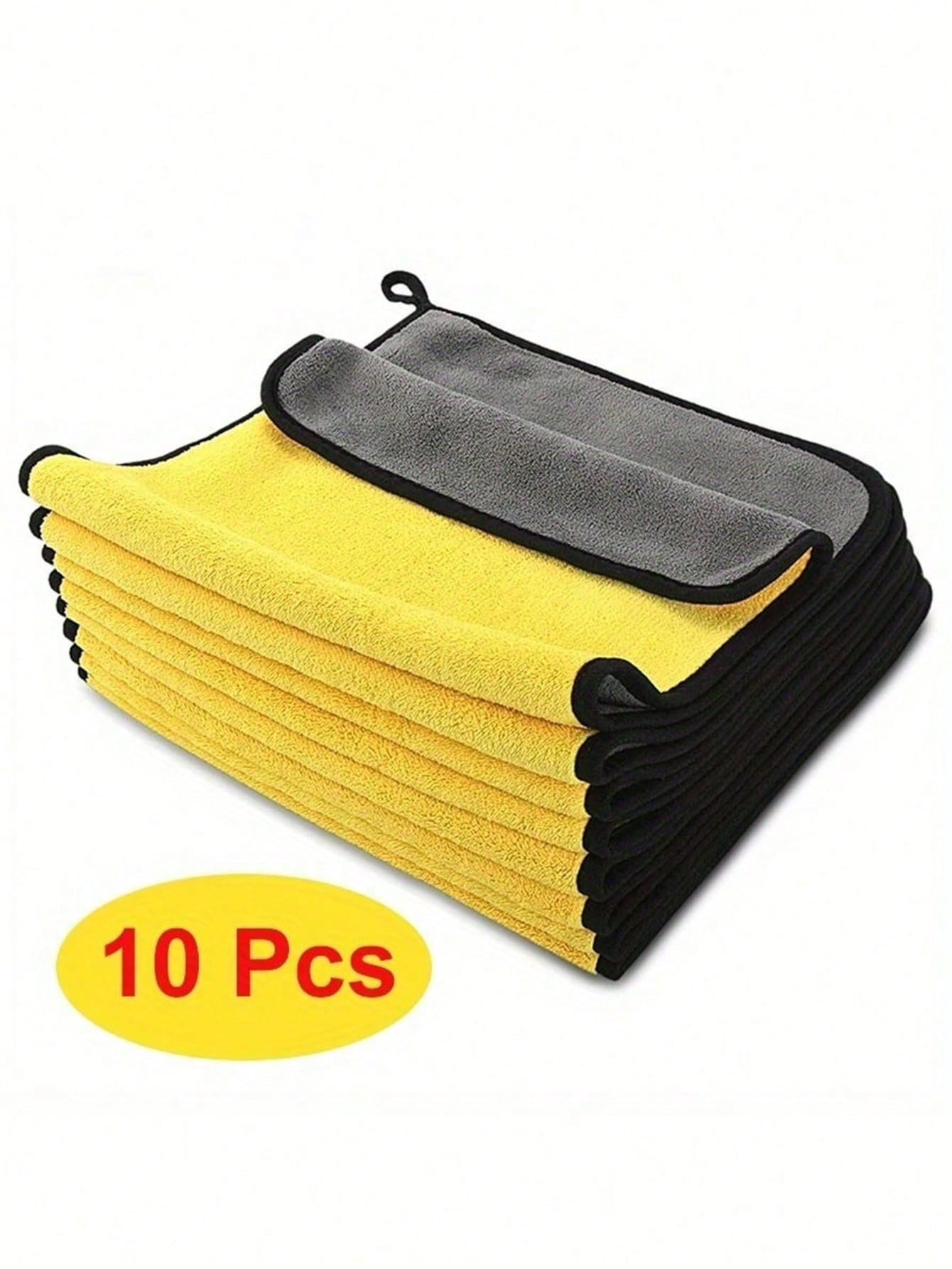 1/3/5/10pcs Multi-Purpose Plush Microfiber Cleaning Cloth Towels, For Home, Car Wash, Drying And Car Detailing