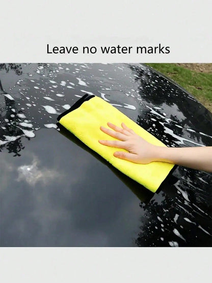 1/3/5/10pcs Multi-Purpose Plush Microfiber Cleaning Cloth Towels, For Home, Car Wash, Drying And Car Detailing